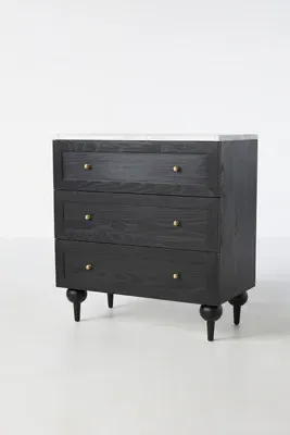 Fern 3-Drawer Chest of Drawers - Black product