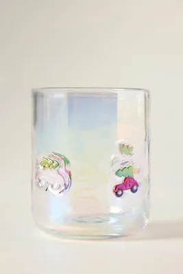 Festive Icon Juice Glass - Red, Handblown Glass by Anthropologie, image 2