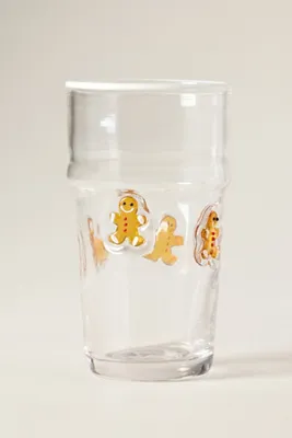 Festive Icon Tumbler Glass - Brown by Anthropologie, alternate view