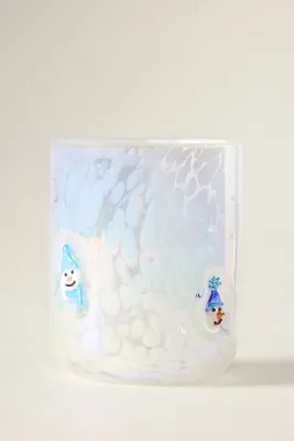 Festive Lustered Icon Juice Glass - Blue by Anthropologie, image 2