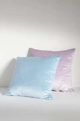 Fiora Textured Stripe Cushion - Blue, Polyester/Cotton product