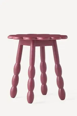 Fir Oak Dining Stool - Purple, Oak by Anthropologie, image 2