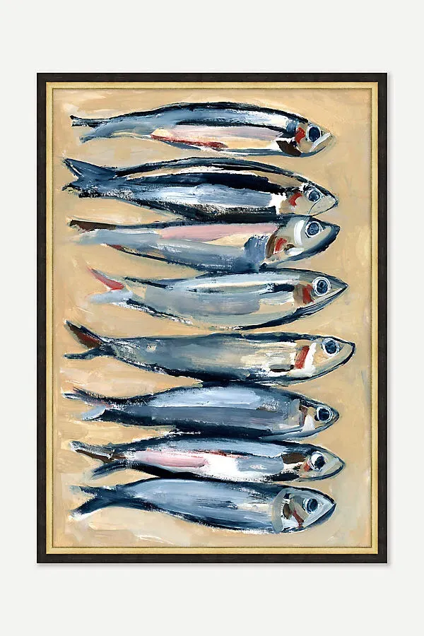Fish to Fry Canvas Wall Art - Blue product