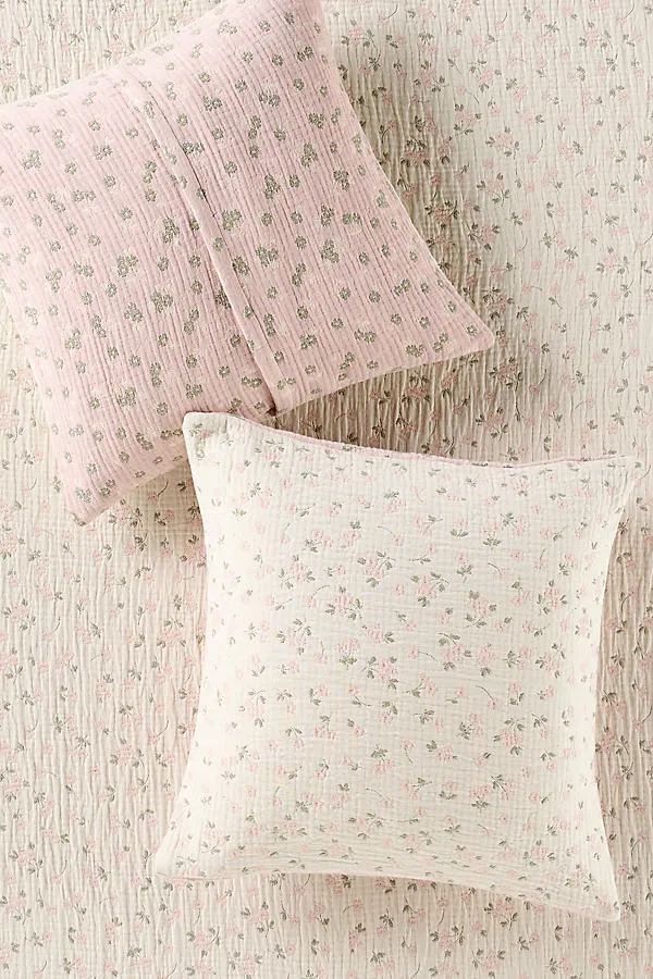 Floral Field Cotton Jacquard Euro Sham product