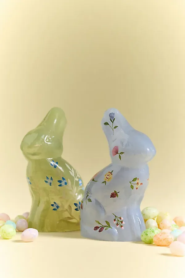 Floral Glass Bunny Decorative Object product