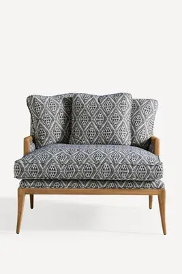 Florence Chaise - Blue, Polyester/Cotton product