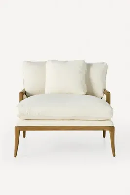 Florence Chaise - White, Linen Blend product