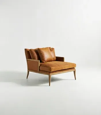 Florence Leather Chaise Lounge product