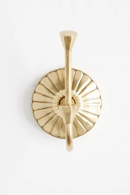 Fluted Towel Hook - Brown, Brass product