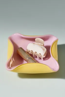 Folded Art Glass Trinket - Purple by Anthropologie, image 2