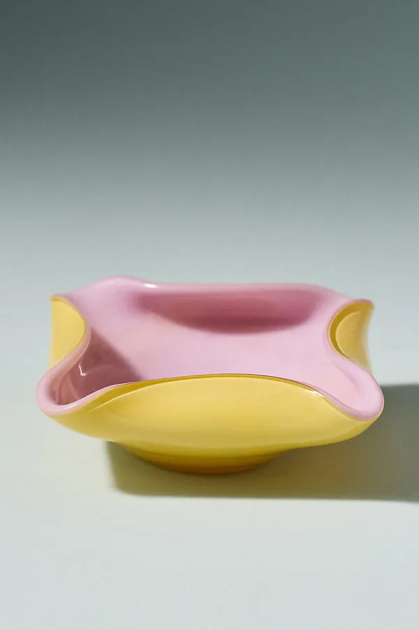 Folded Art Glass Trinket - Purple by Anthropologie