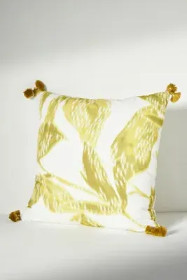 Foliage Tassel Square Cushion - Green product