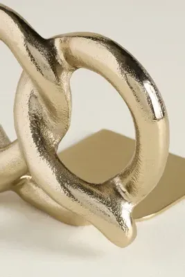 Food Icon Bookends - Gold, Aluminum by Anthropologie, alternate view