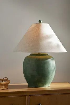 Forest Cement Table Lamp - Green product
