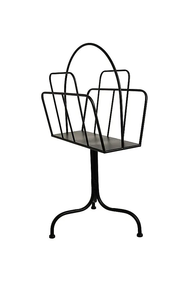 Four-Leg Magazine & Book Stand - Black, Iron by Anthropologie, image 2