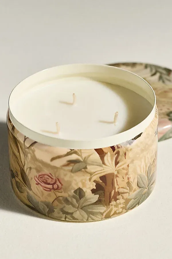 Francios Tapestry White Pine & Cashmere Tinned Candle - Woody by Anthropologie, alternate view