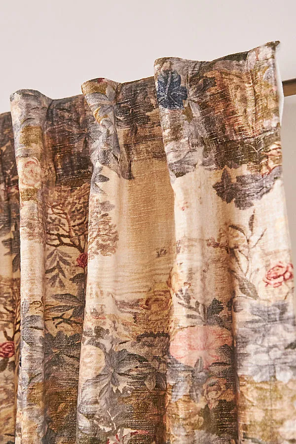 Francois Printed Velvet Curtain - Cotton product