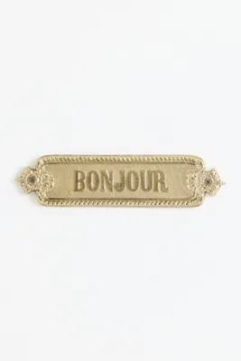 French Word Cottage Metal Sign - Gold product