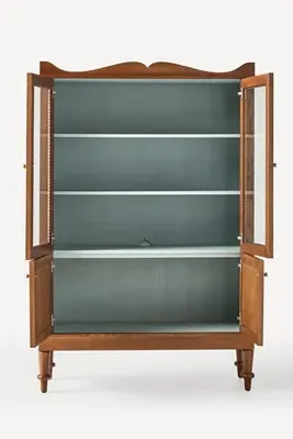 Freya Wood Cabinet with Glass Doors alternate view