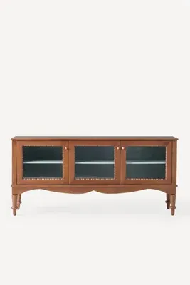 Freya Wood Sideboard with Glass Doors alternate view
