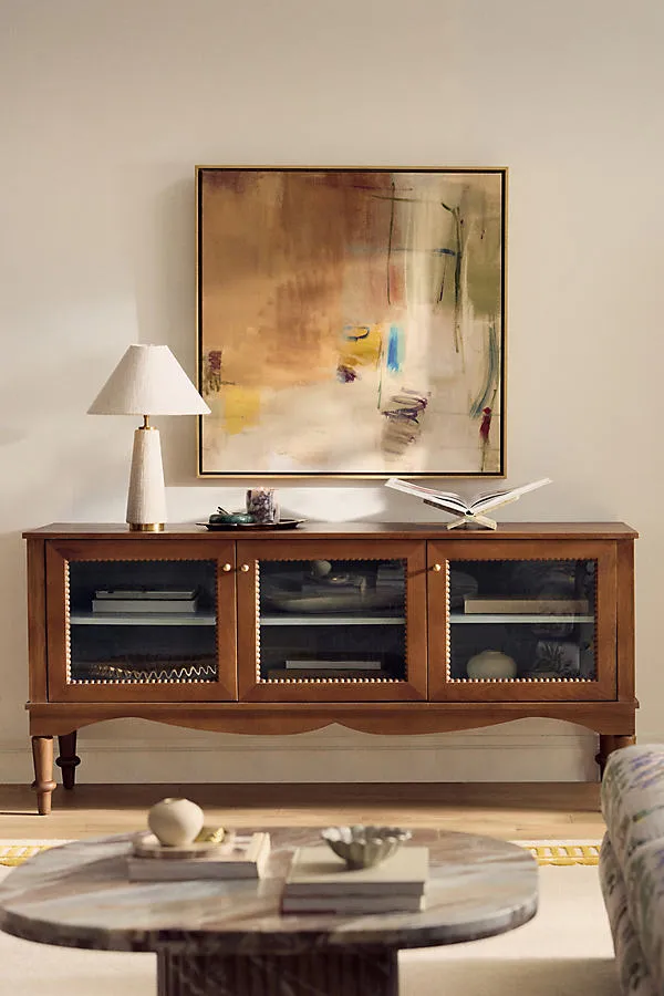 Freya Wood Sideboard with Glass Doors product