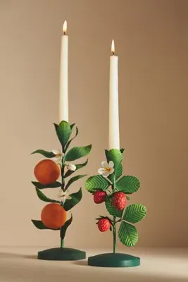 Fruit Metal Candle Holder - Red product