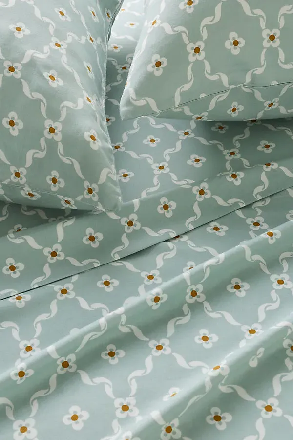 Full Size Printed Sheet Set - Blue, Cotton Modal by Anthropologie, image 2