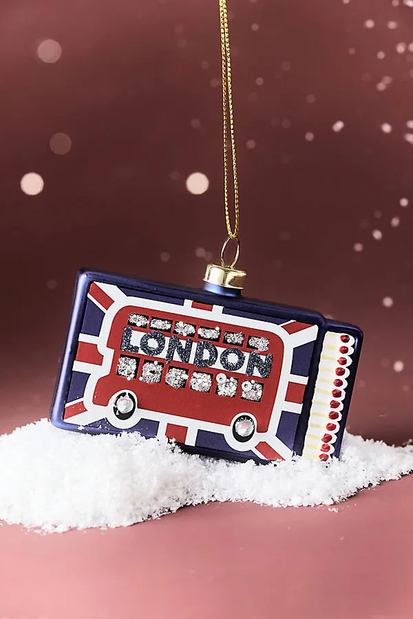 Furbish Studio Glass Matchbook Ornaments Abroad Edition - Blue by Anthropologie