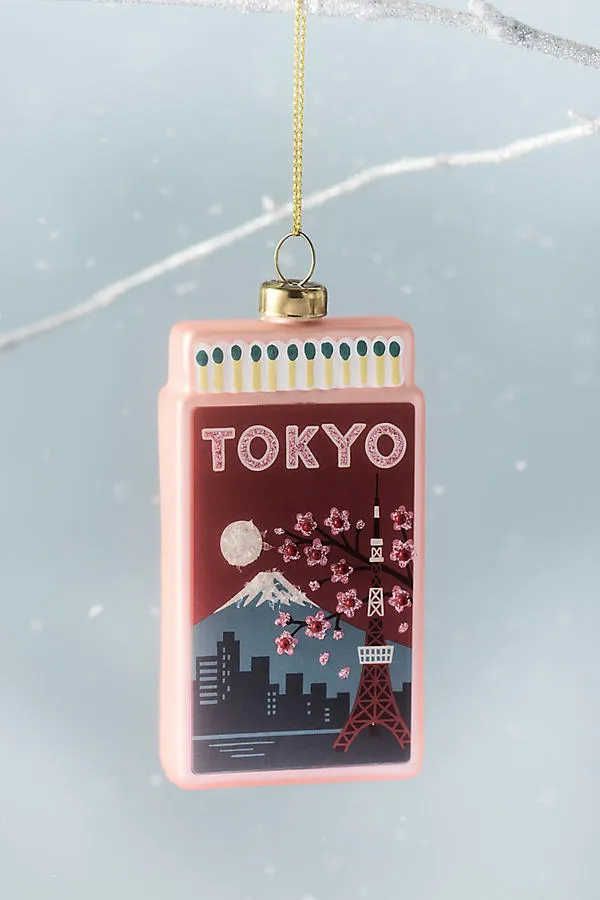 Furbish Studio Glass Matchbook Ornaments Abroad Edition by Anthropologie