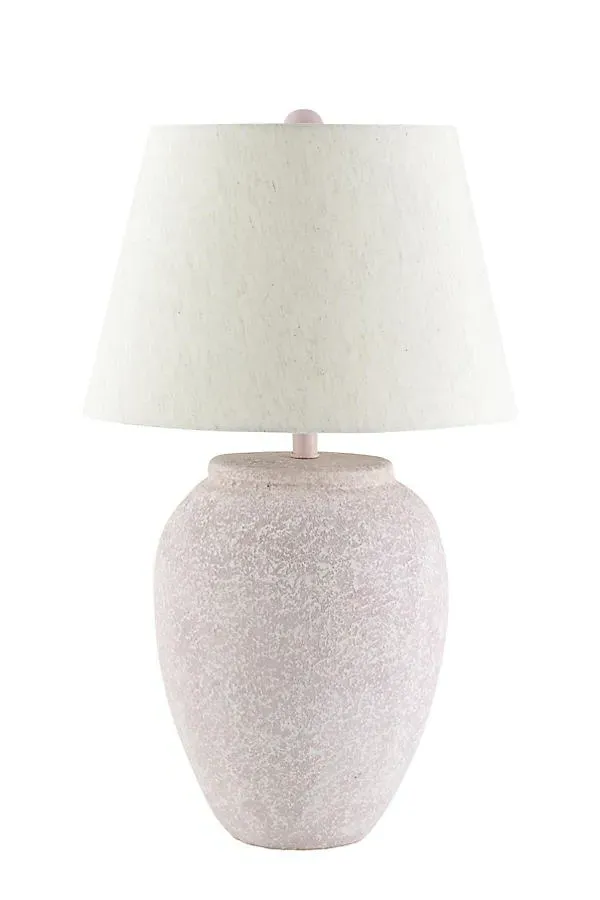 Galdar Accent Table Lamp - White, Cotton/Linen product