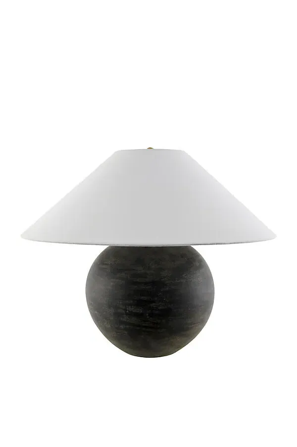 Galey Alix Saint Martin Ceramic Table Lamp - Grey, Linen product