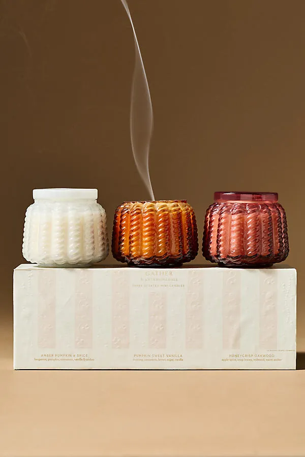 Gather Gift Set Pumpkin Sweet Vanilla, Honeycrisp Oakwood & Amber Pumpkin alternate view
