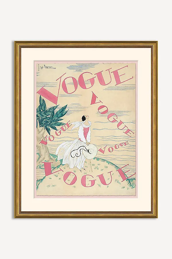 Georges Lepape Floating Vogues in Pink Wall Art product