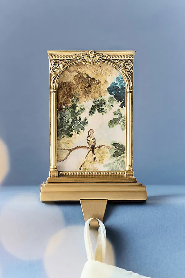 Georgine Framed Stocking Holder - Gold by Anthropologie