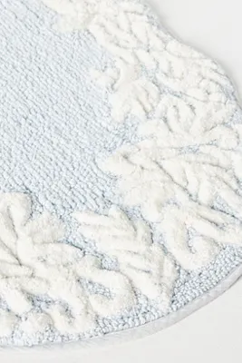 Geraldine Small Tufted Bath Mat - Blue, Cotton by Anthropologie, alternate view
