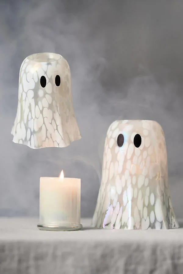 Ghost Cloche Glass Candle - White Tonka & Santal product