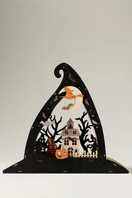 Ghostly Light-Up Mantel Decor - Black product
