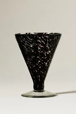 Gia Stemless Martini Glass - Black, Soda Lime Glass by Anthropologie, alternate view