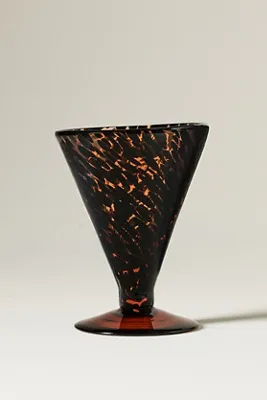 Gia Stemless Martini Glass - Brown, Soda Lime Glass by Anthropologie, image 2