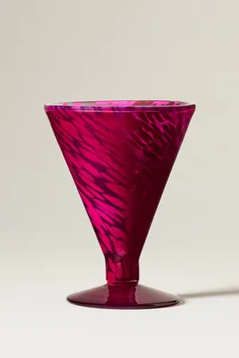 Gia Stemless Martini Glass - Pink, Soda Lime Glass by Anthropologie, alternate view
