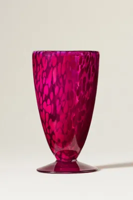 Gia Tortoise Goblet - Pink, Soda Lime Glass by Anthropologie, alternate view