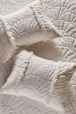 Gillian Plush Gauze Pillowcases Set of 2 - White, Cotton product
