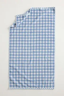 Gingham Hand Towel - Blue, Cotton by Anthropologie, image 2