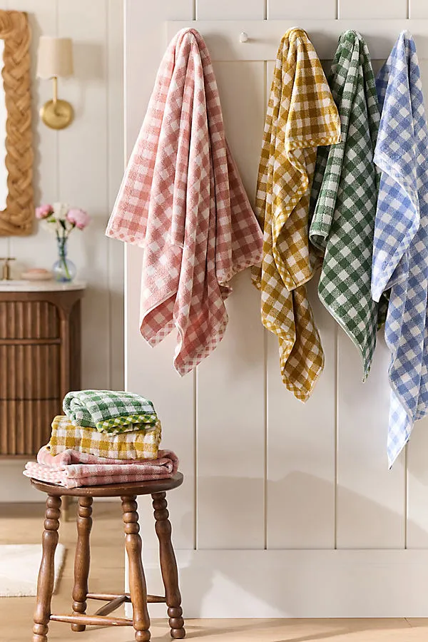 Gingham Hand Towel - Blue, Cotton product