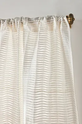 Gisele Pleated Curtain - White, Cotton product