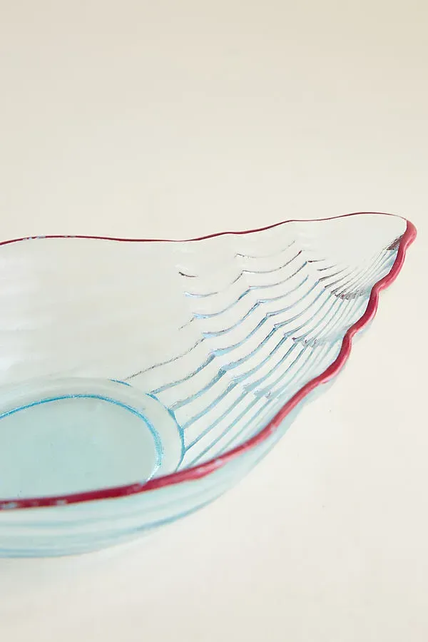 Glass Shell Bowl - Blue, Glass product
