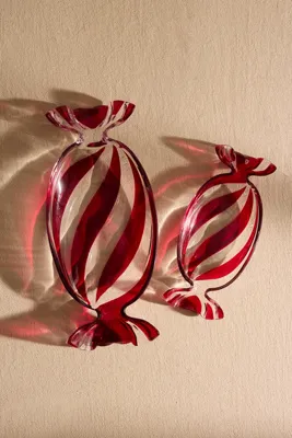 Glass Sweetie Trinket Dishes - Red by Anthropologie, alternate view