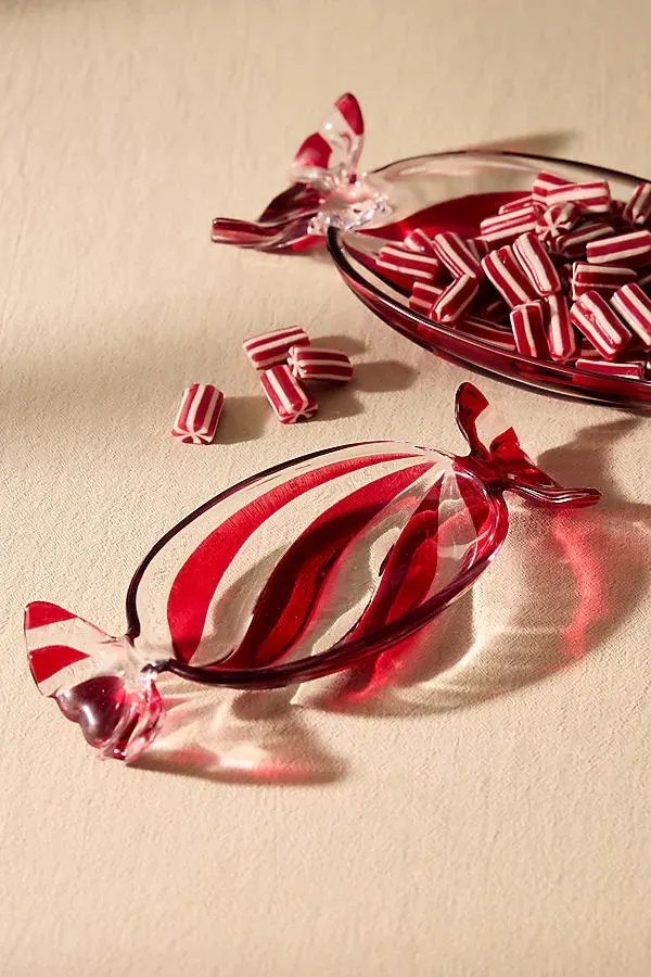 Glass Sweetie Trinket Dishes - Red by Anthropologie