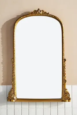 Gleaming Primrose Portrait Mirror - Gold product