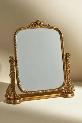 Gleaming Primrose Vanity Mirror - Gold product